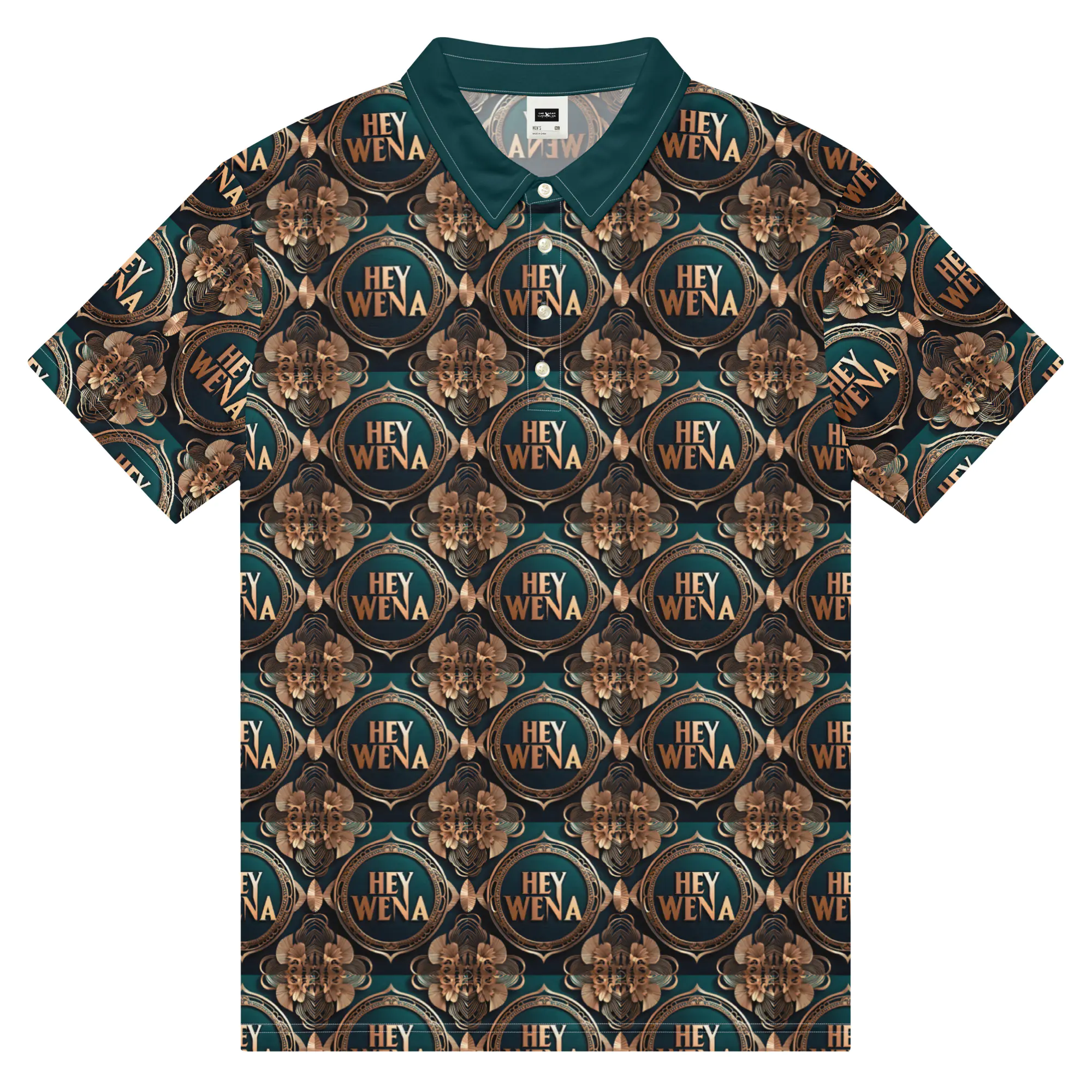 Hey Wena: Design 06 Pattern – Men’s slim fit polo