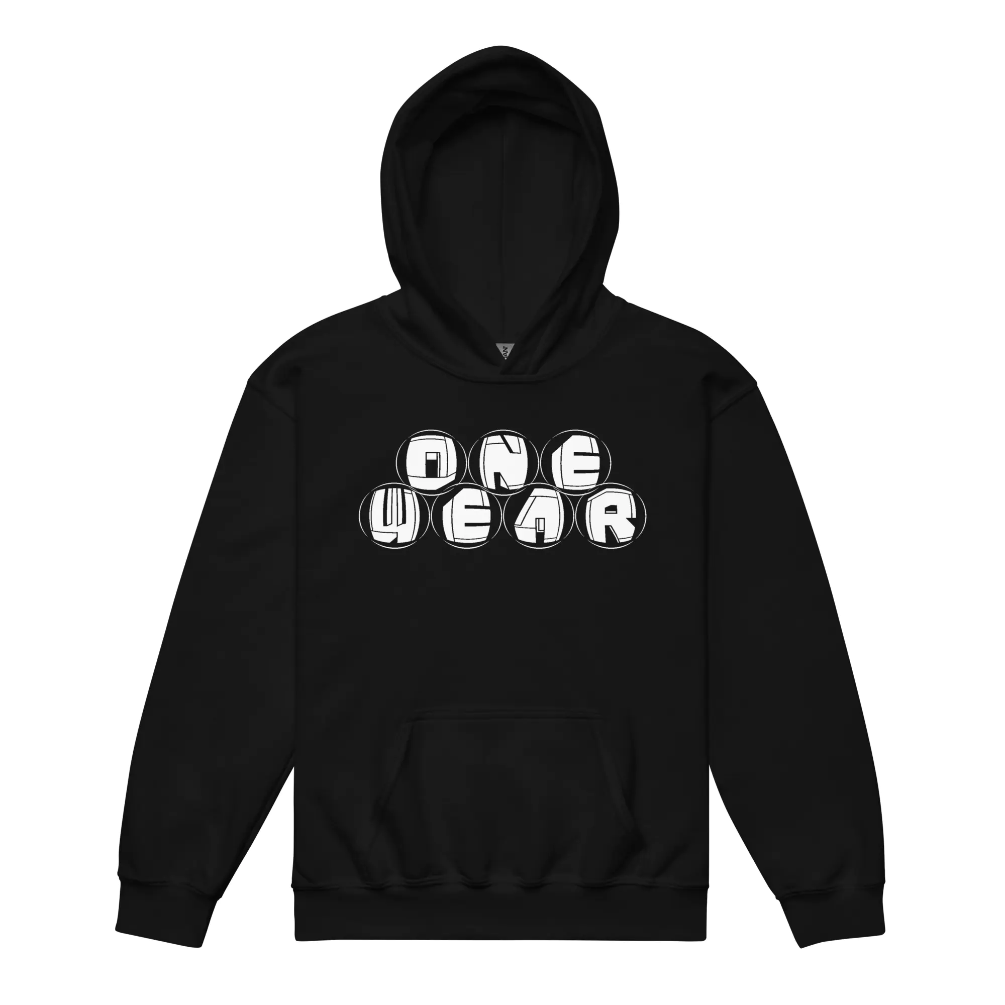 One Wear Graphic Series129 – Youth heavy blend hoodie – White
