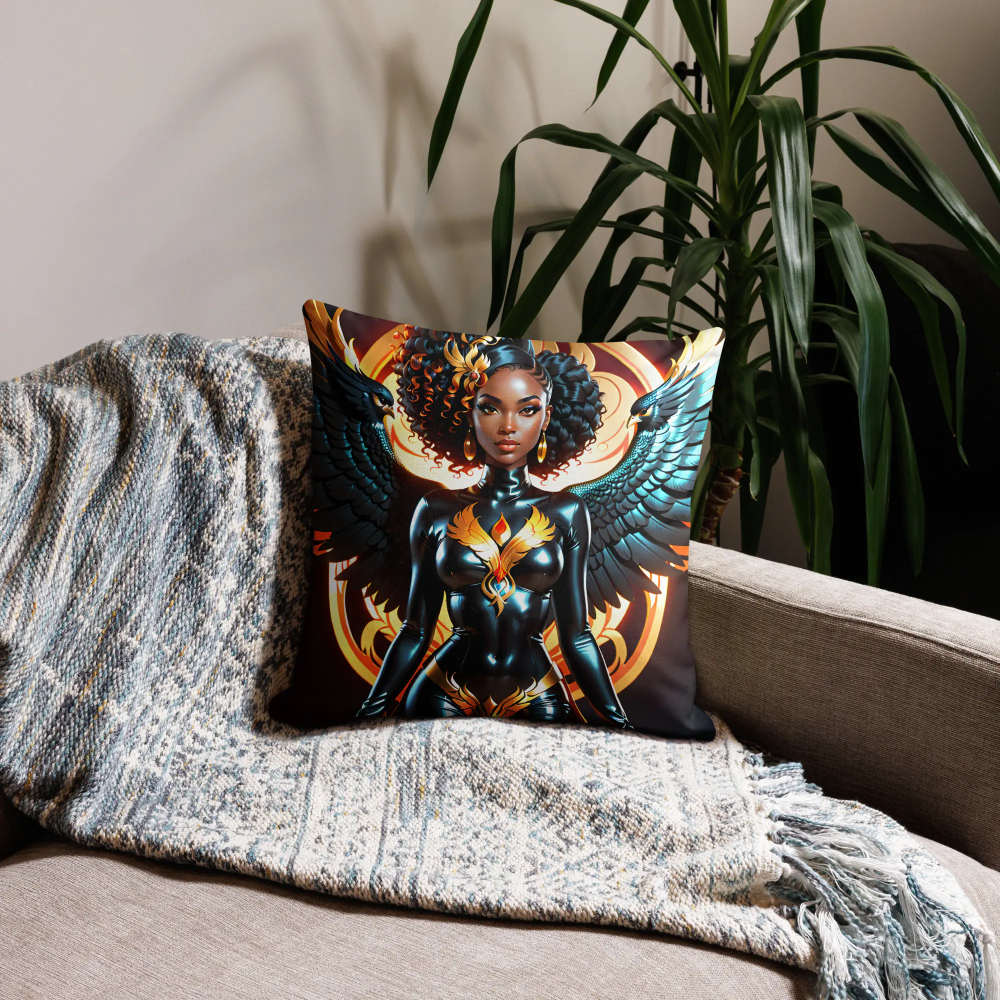 Phoenixa Blackwood: Design 01 – Premium Pillow - Image 2