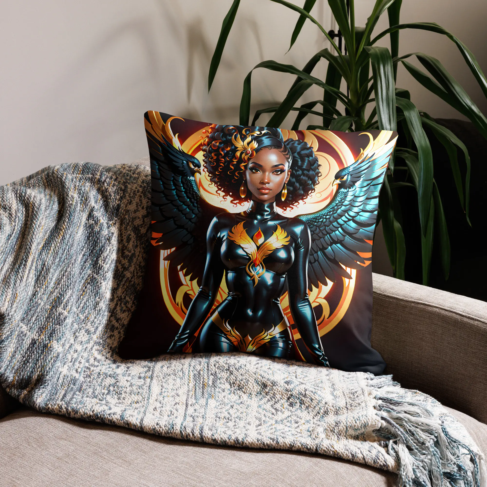 Phoenixa Blackwood: Design 01 – Premium Pillow