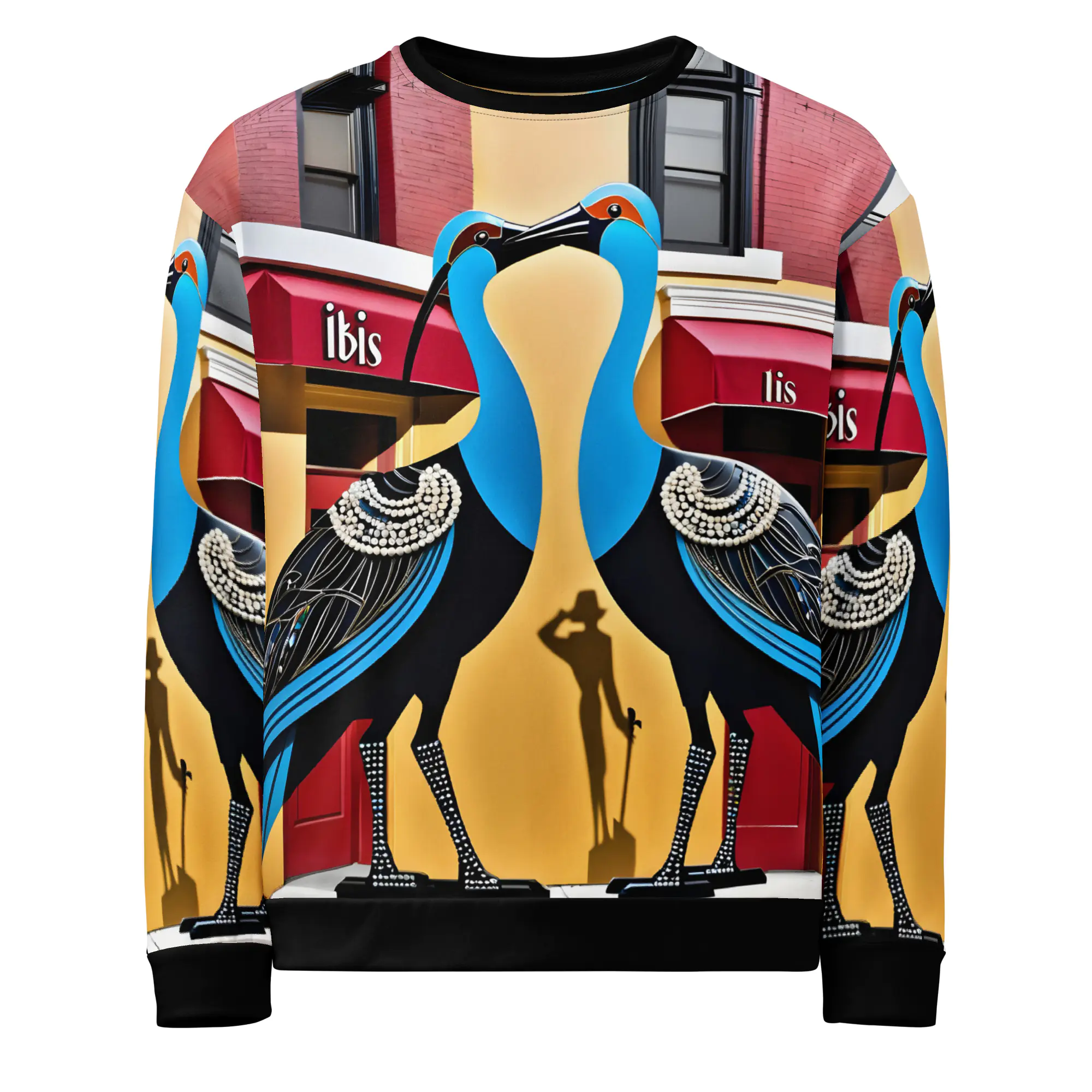 Harlem Renaissance Ibis: Design 01 - Unisex Sweatshirt