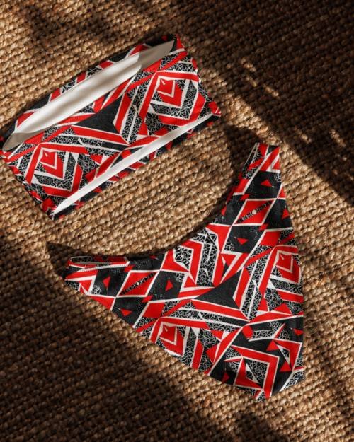 Recycled bandeau bikini