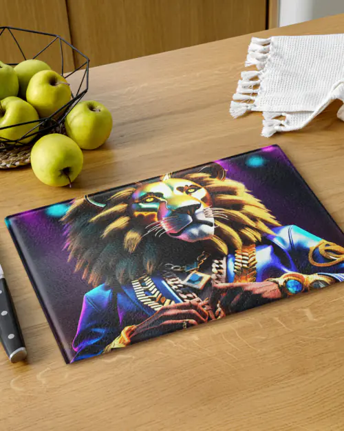 Lion Life: Design 01 – Glass Cutting Board