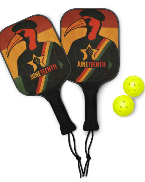 Juneteenth Ibis: Design 03 – Pickleball paddle set