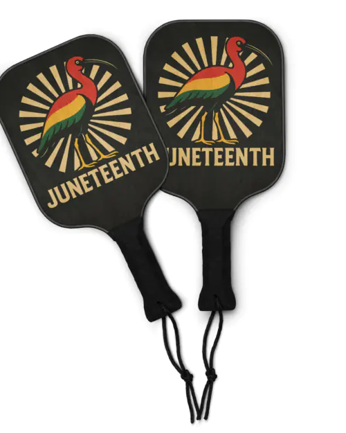Juneteenth Ibis: Design 02 – Pickleball paddle set