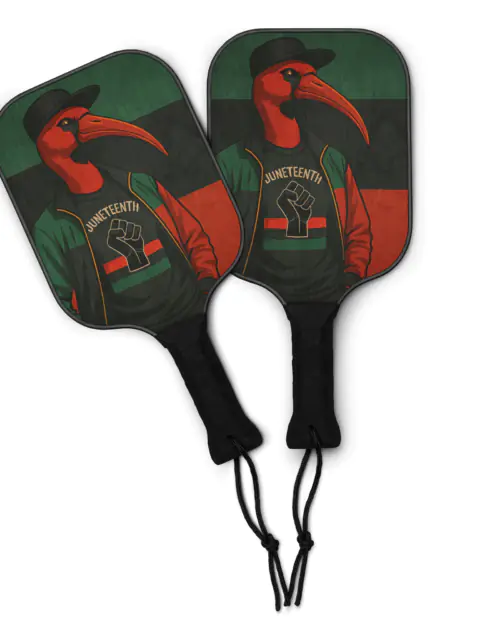 Juneteenth Ibis: Design 01 – Pickleball paddle set