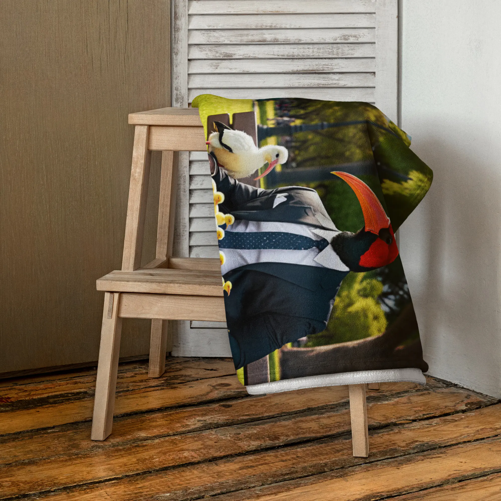 Father’s Day Ibis: Design 01 – Towel - Image 3