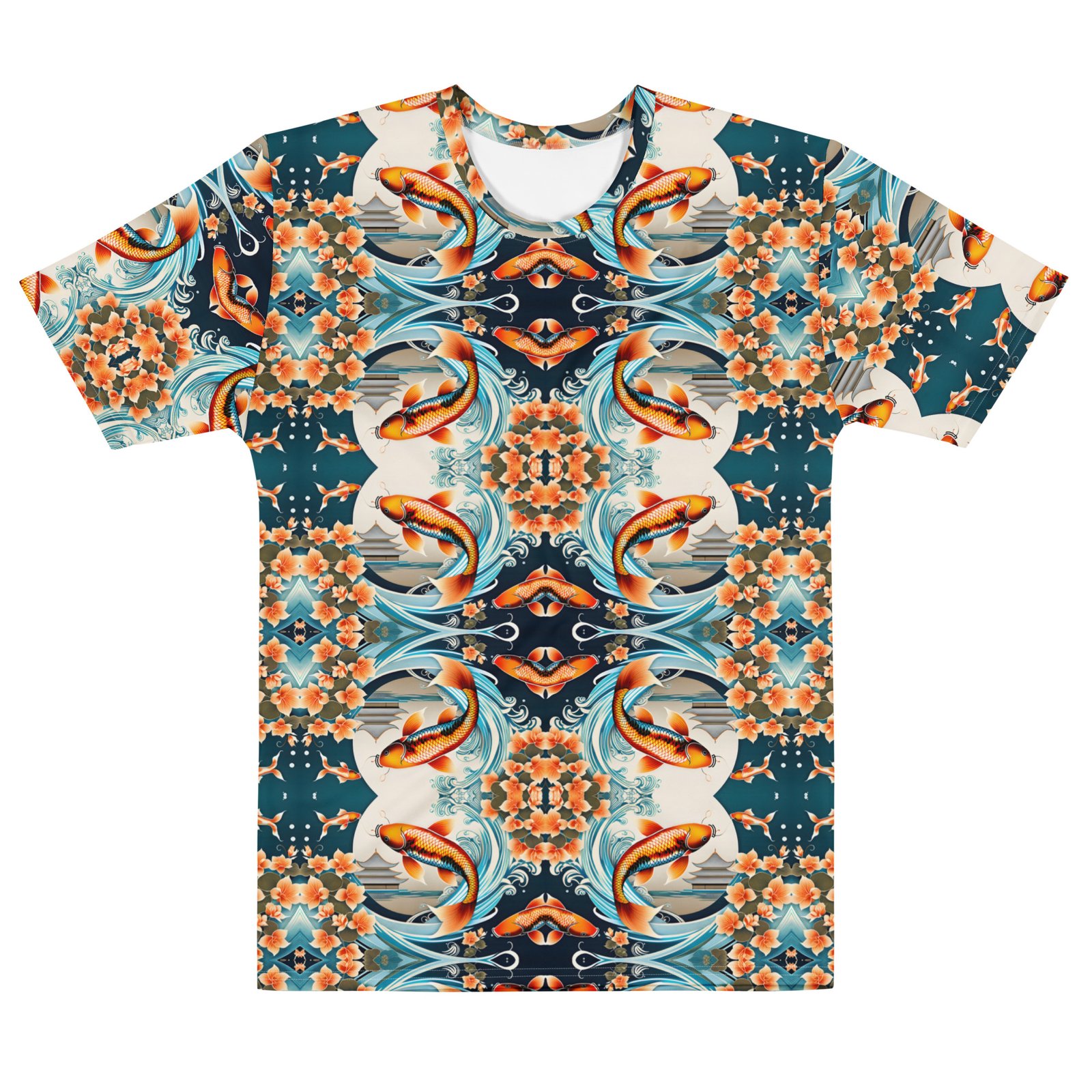 Koi-Men Apparel: Design 15 – Men’s cotton crew neck t-shirt - Image 3
