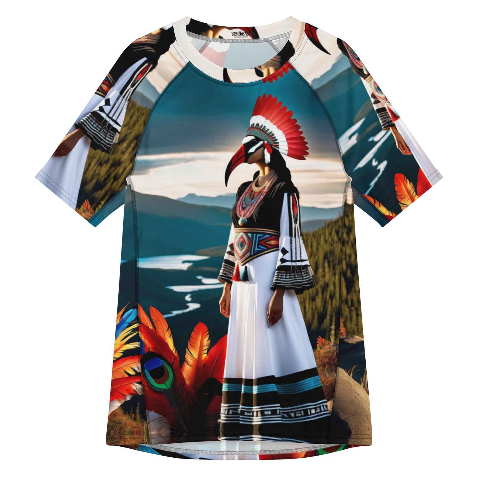 All-over print men’s rash guard