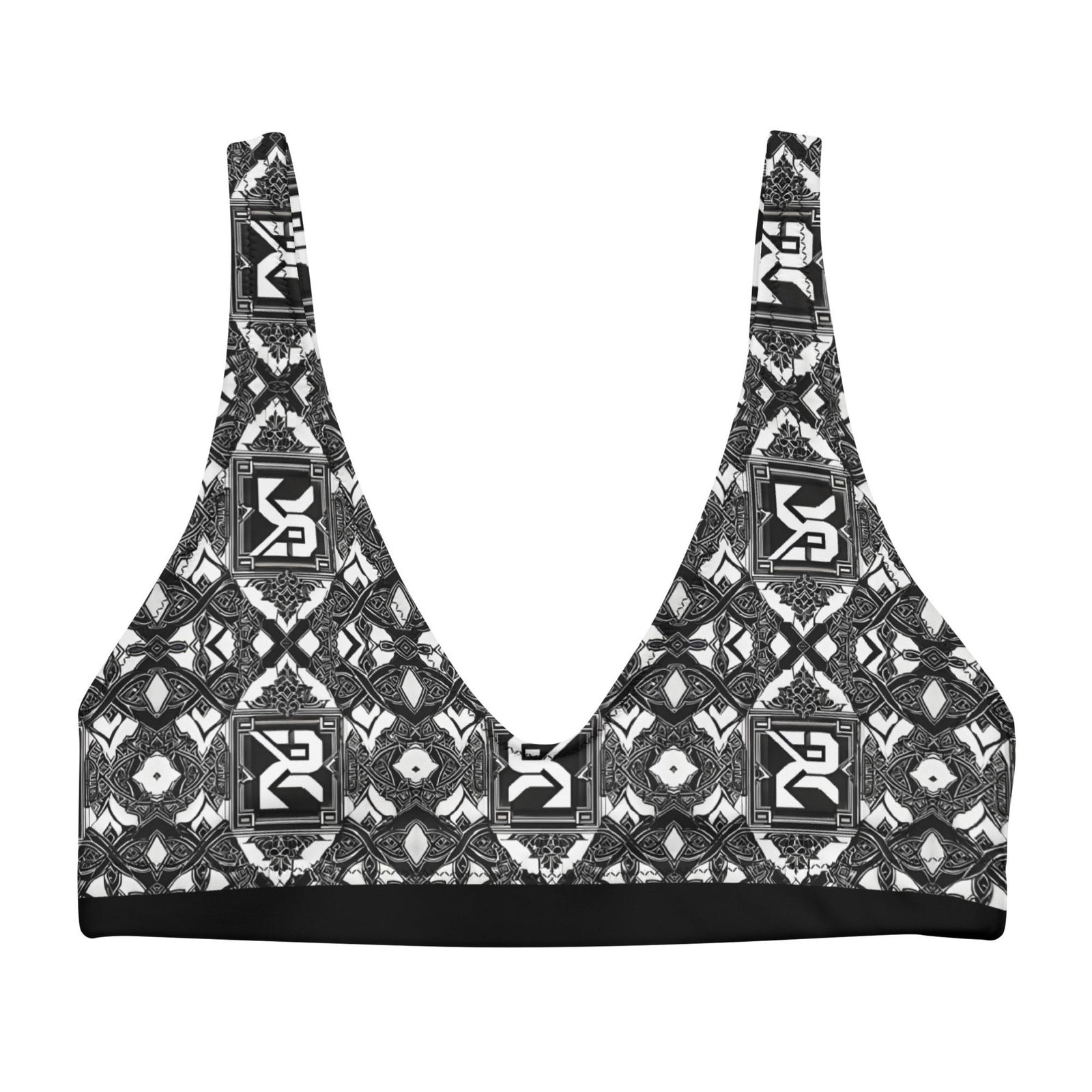 Recycled padded bikini top
