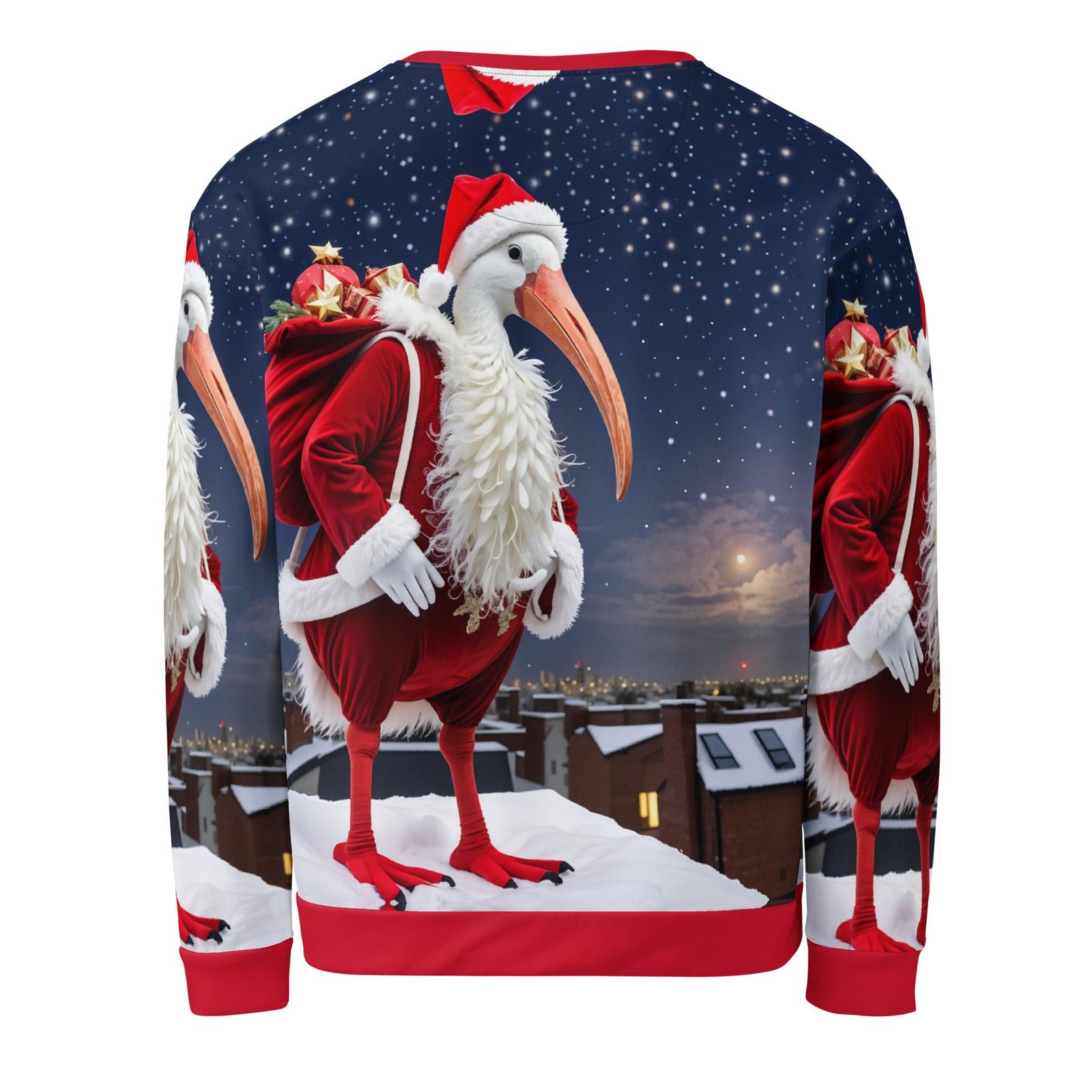 One Wear Santa Ibis: Design 01 – Unisex Sweatshirt - Image 6