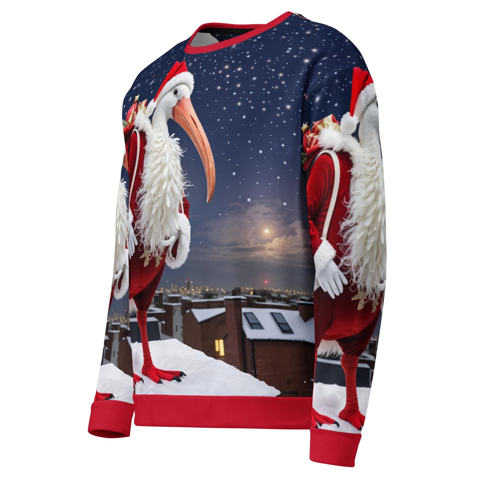 One Wear Santa Ibis: Design 01 – Unisex Sweatshirt - Image 7