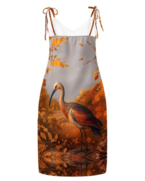 Autumn Ibis: Design 01 – Tie-strap midi dress