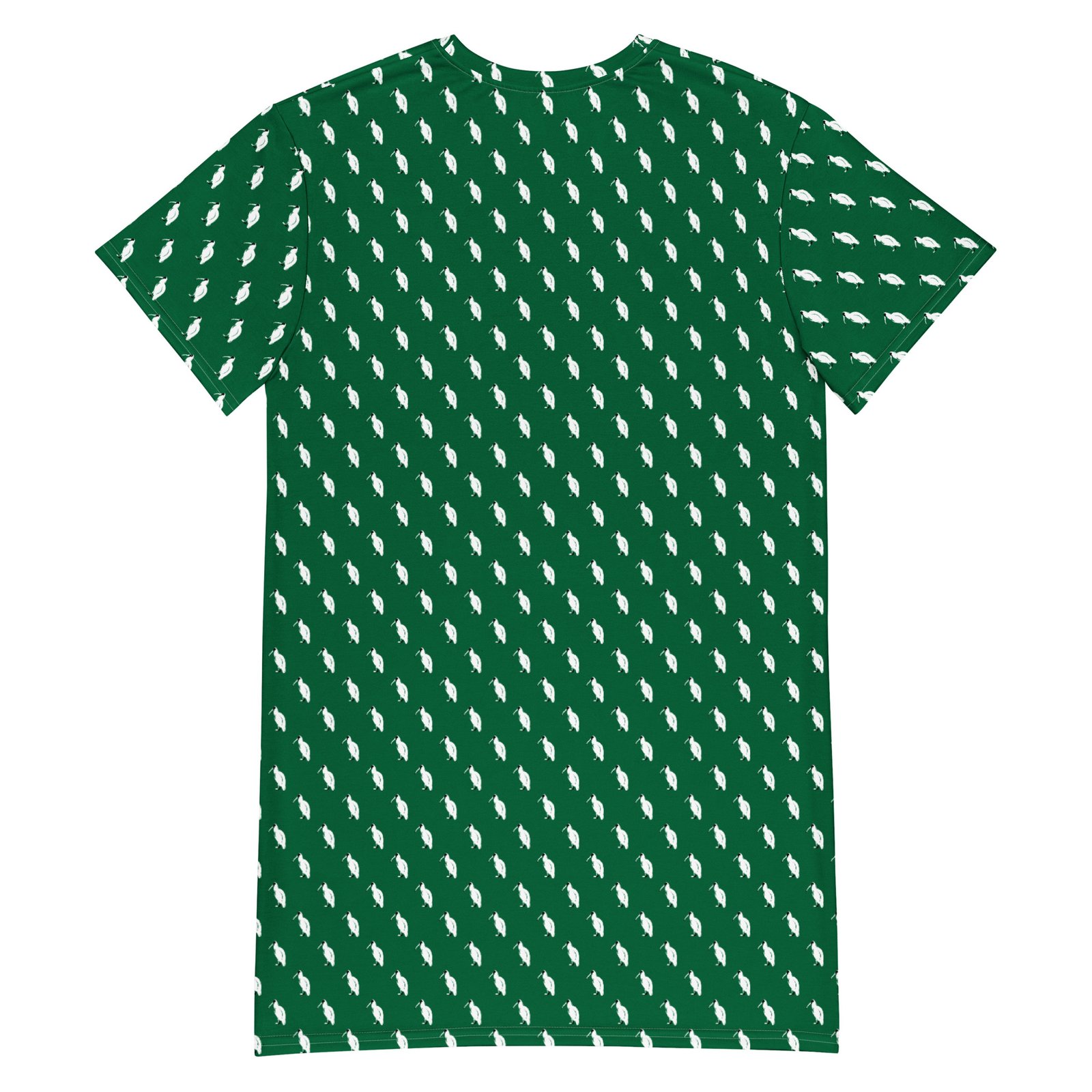 One Wear Ibis Solo – Women’s T-shirt Dress – Green, White & Black - Image 6