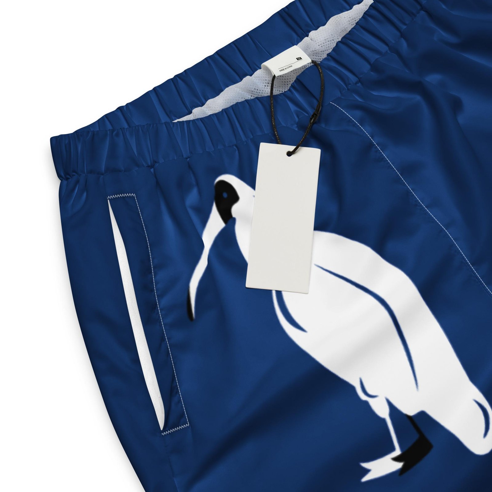 One Wear Ibis Solo – Unisex Track Pants – Royal, White & Black - Image 2