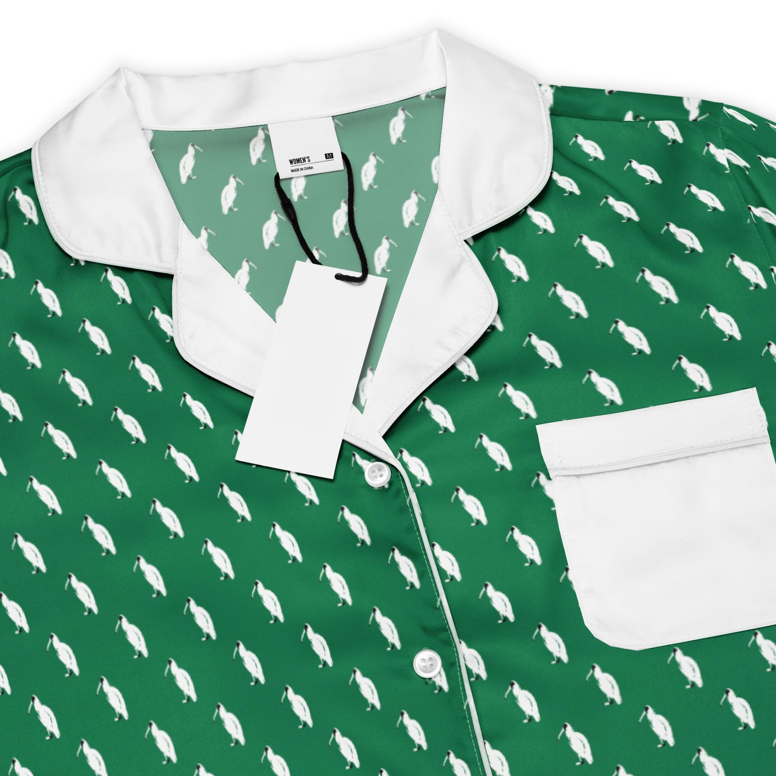 All-over print women’s short sleeve pajama top - Image 2