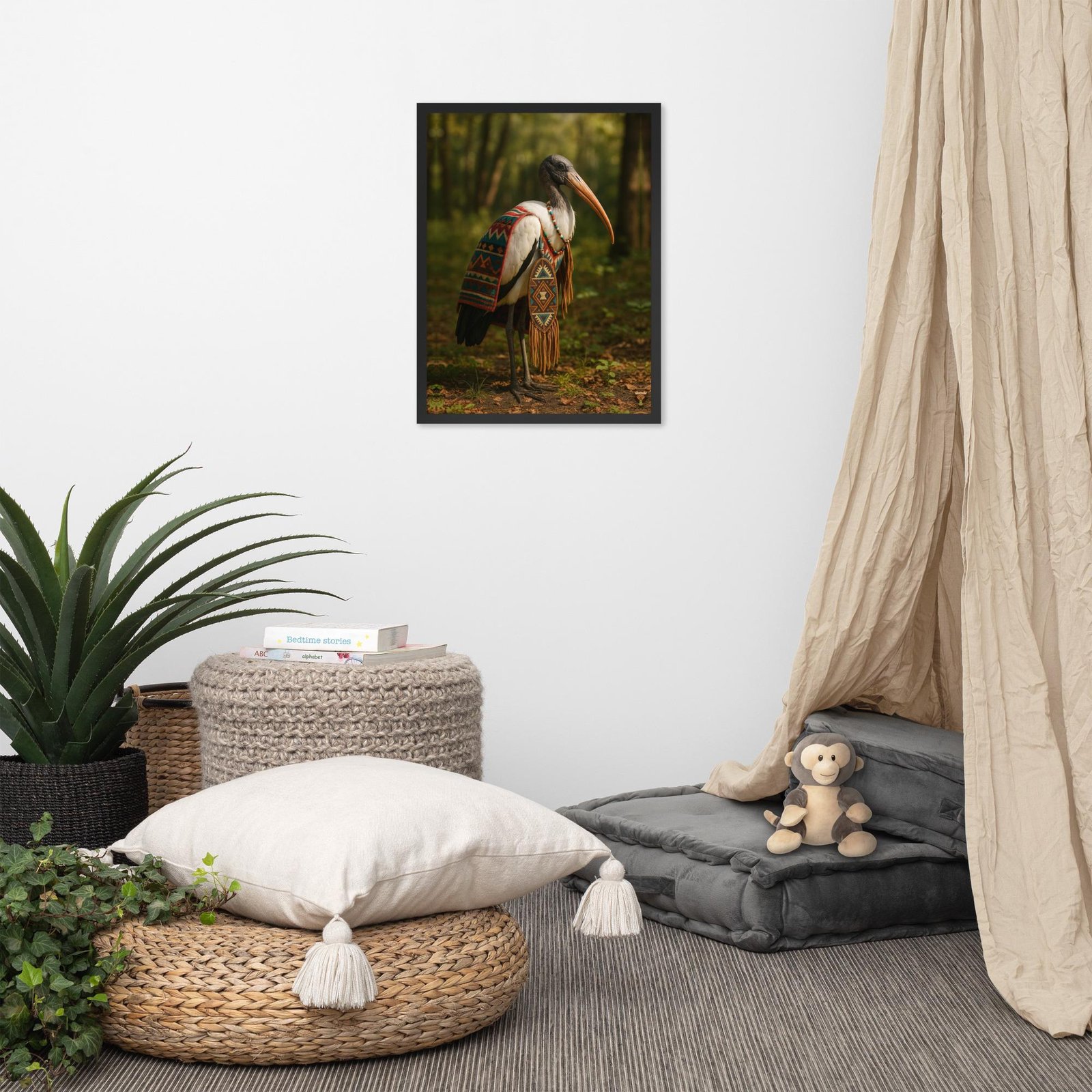 Indigenous Peoples’ Day Ibis: Design 02 – Framed poster - Image 3