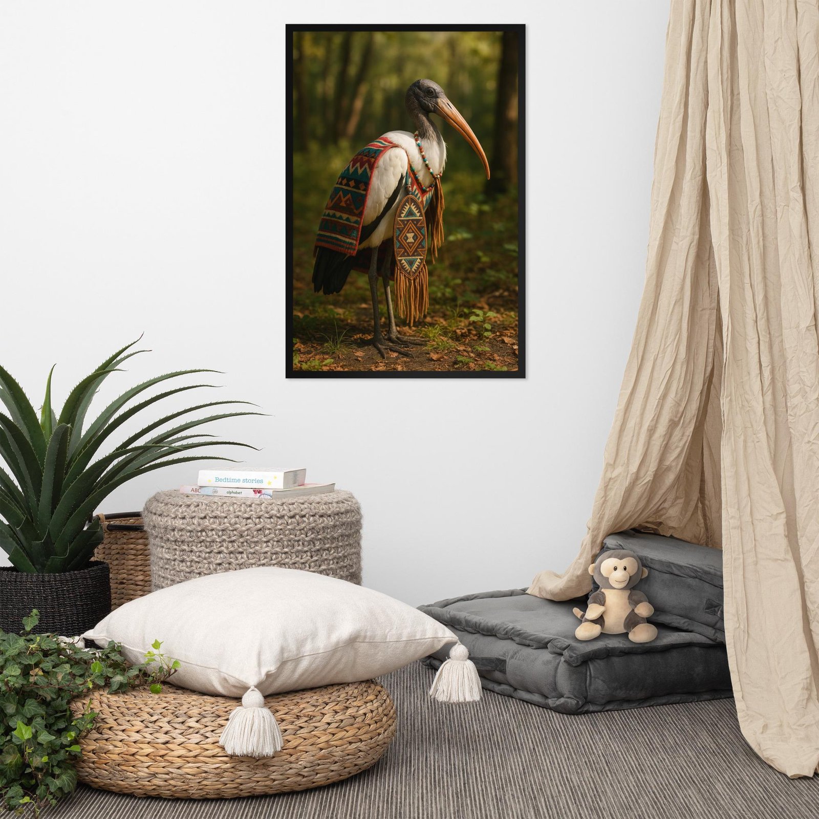 Indigenous Peoples’ Day Ibis: Design 02 – Framed poster