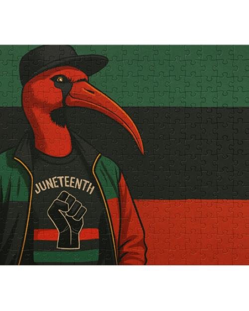 Jigsaw puzzle with tin