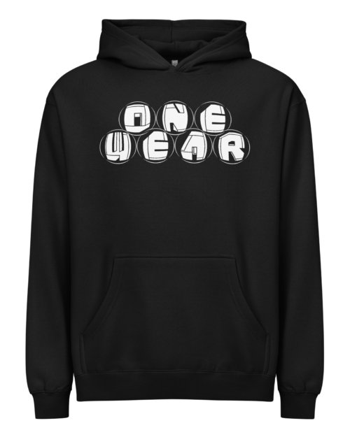 One Wear Graphic Series129 –  Men’s box hoodie  –  white