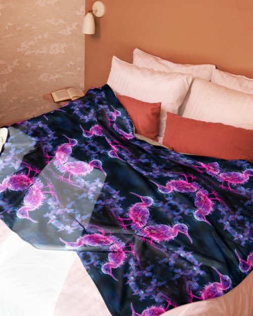 One Wear Neon Pink Ibis 01 –  Sherpa blanket
