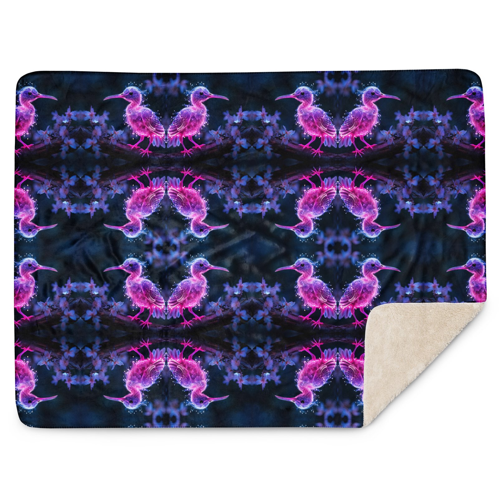 One Wear Neon Pink Ibis 01 – Sherpa blanket - Image 3