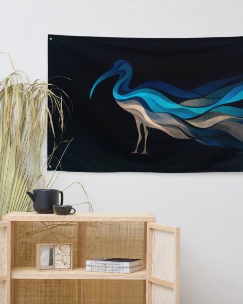 Ibis Abstract Wave – Flag – Black & Blues