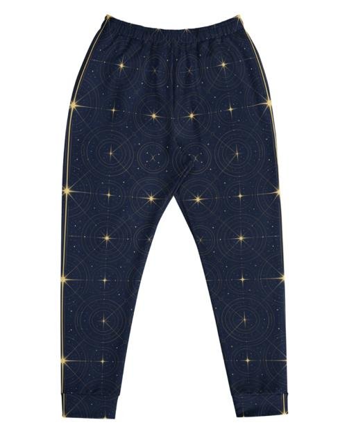 Onegodia: Luminel Axis Grid™ – Men's Joggers – Navy & Gold