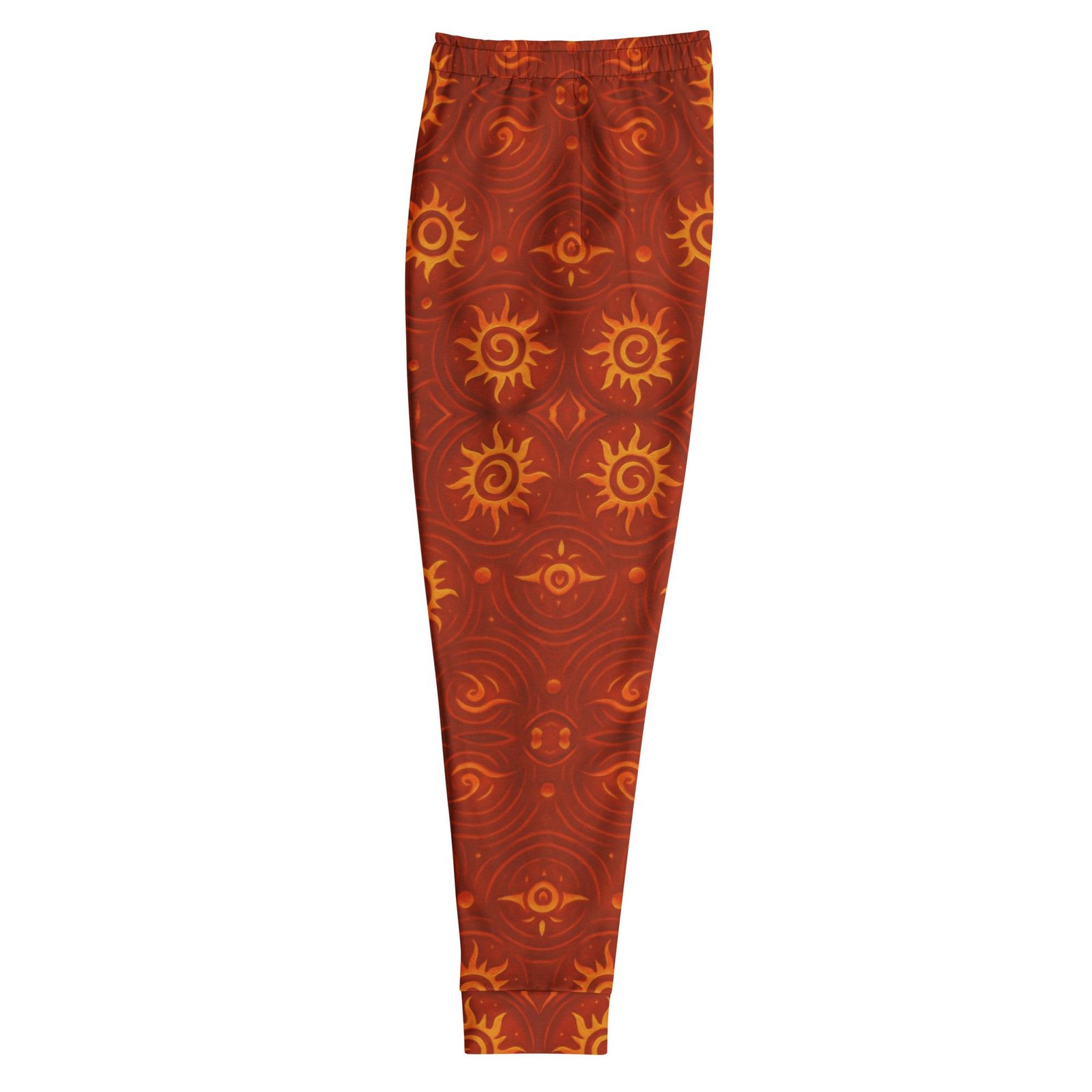 ZARU’UN™: Flameheart Sigil Loop™ – Men's Joggers – Rust & Mustard - Image 6