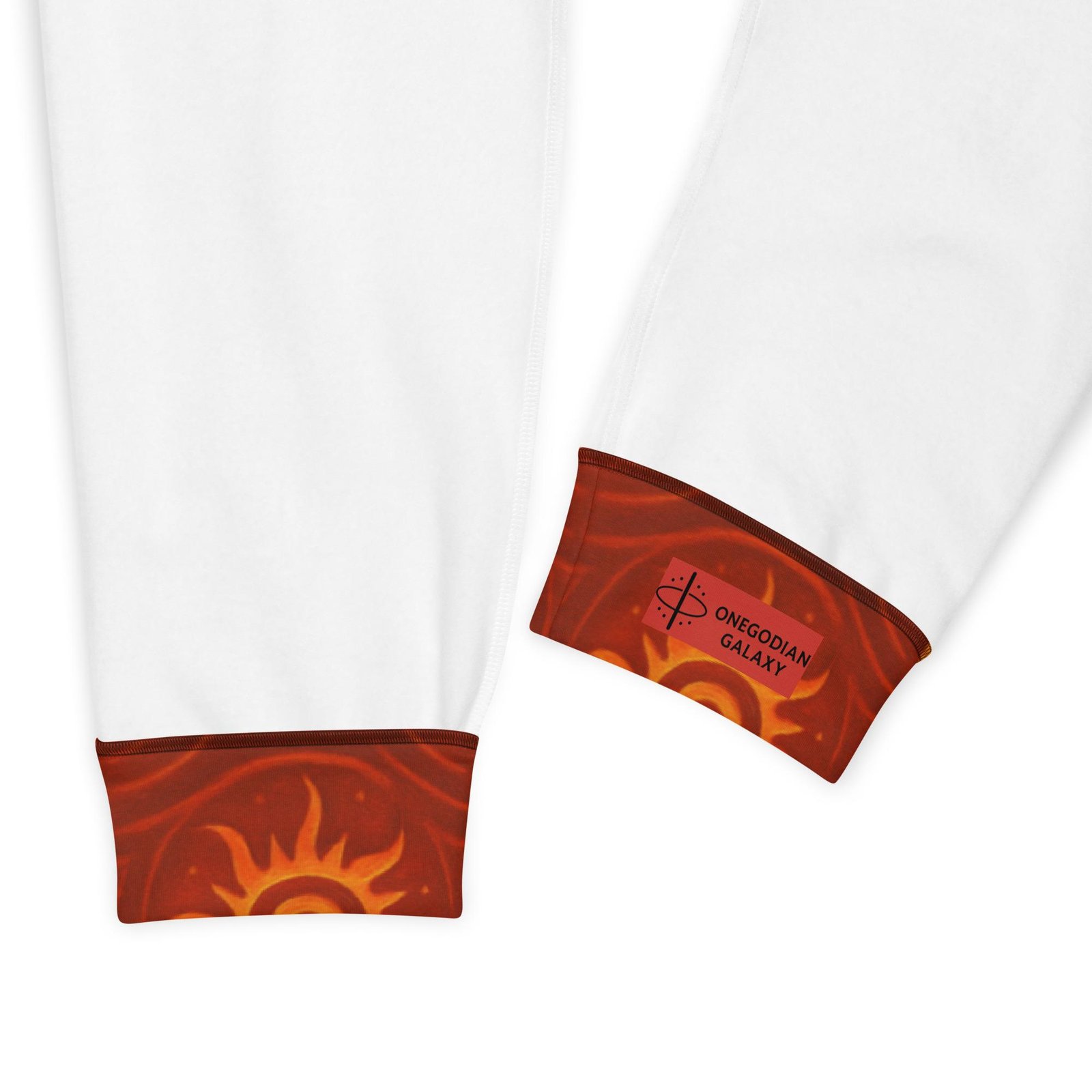 ZARU’UN™: Flameheart Sigil Loop™ – Men's Joggers – Rust & Mustard - Image 3