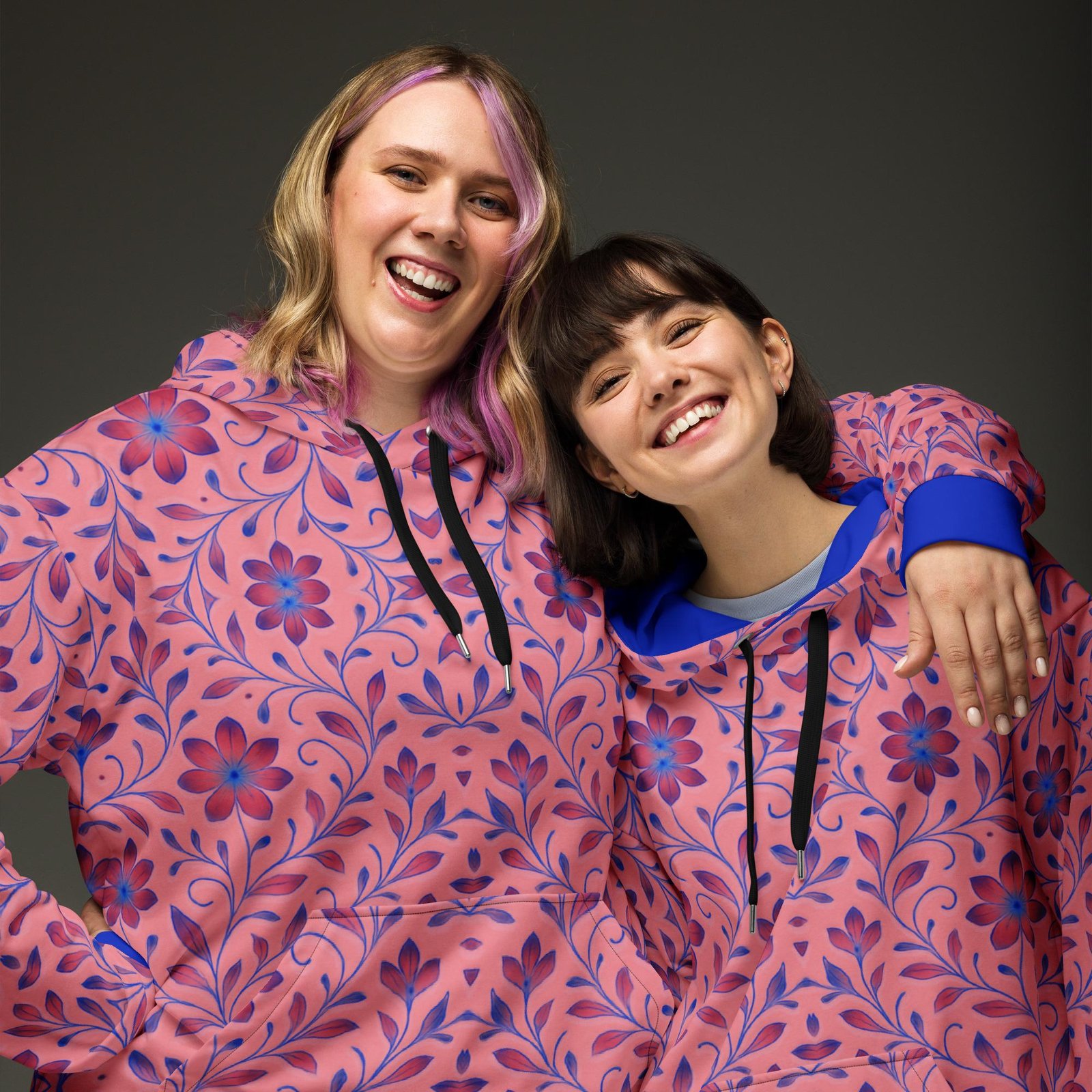 VAELORIA™: Tri-Flame Forge Weave™ – Unisex Hoodie – Black & Orange - Image 5