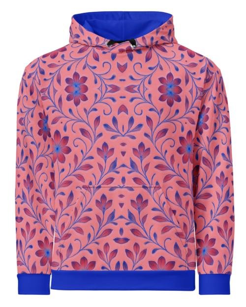 ELYNDRIA™: Mirror Garden Flow™ – Unisex Hoodie – Pink
