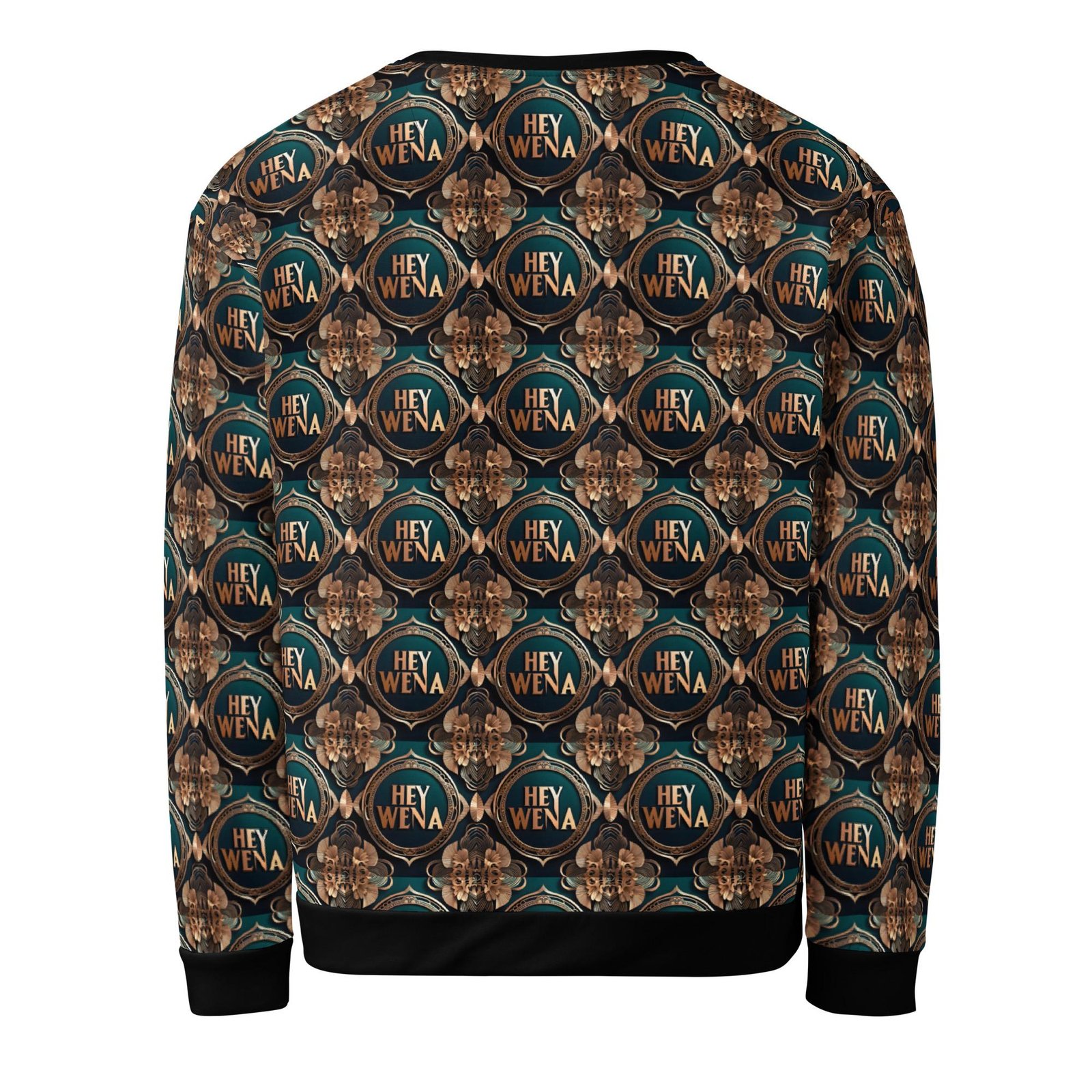 Hey Wena: Design 06 Pattern – Unisex Sweatshirt - Image 5