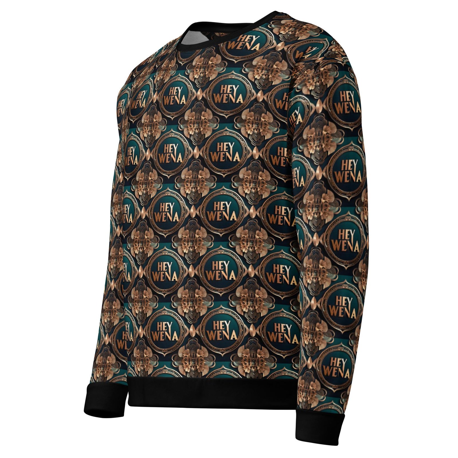Hey Wena: Design 06 Pattern – Unisex Sweatshirt - Image 6