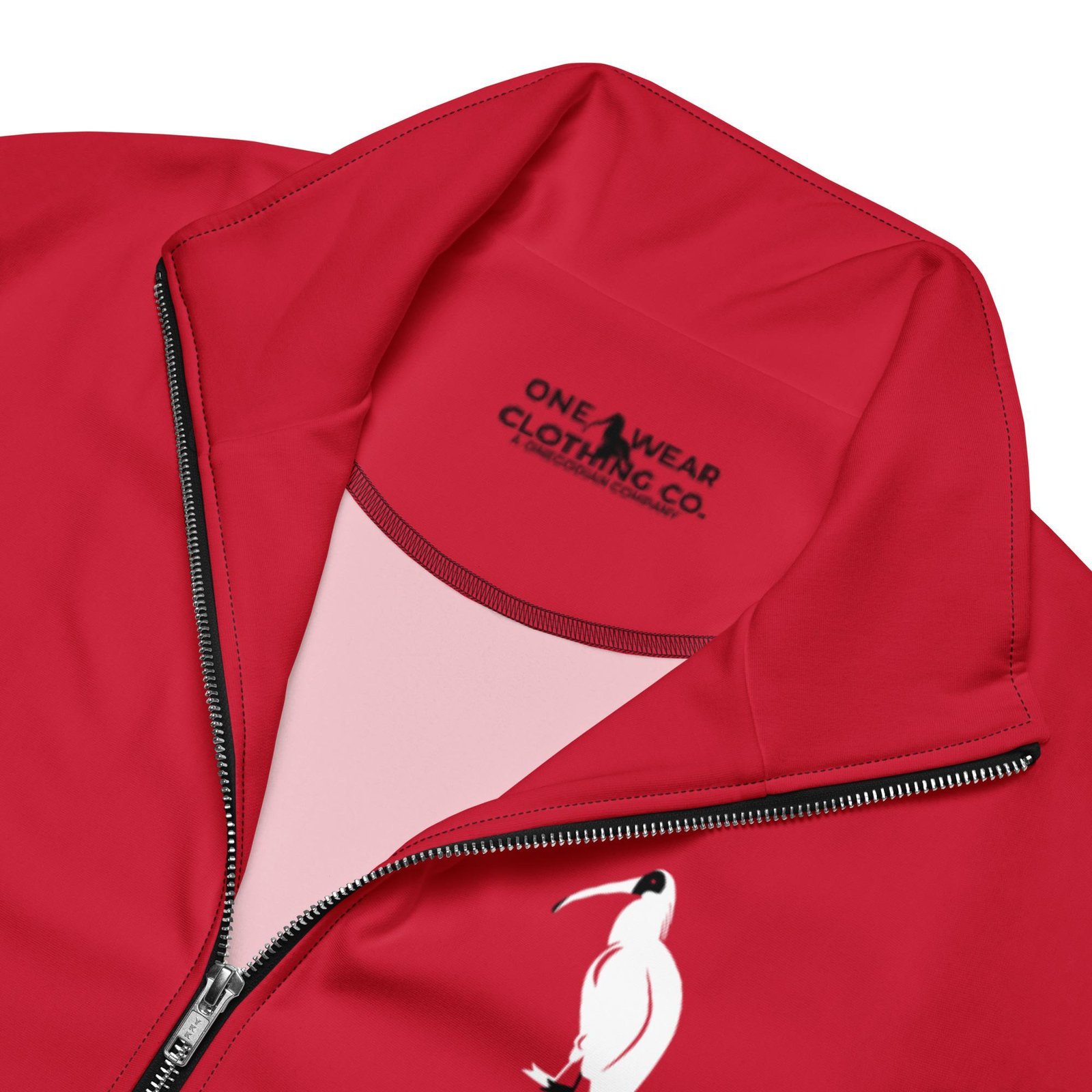 One Wear Ibis Solo – Unisex track jacket – Red, White & Black - Image 2