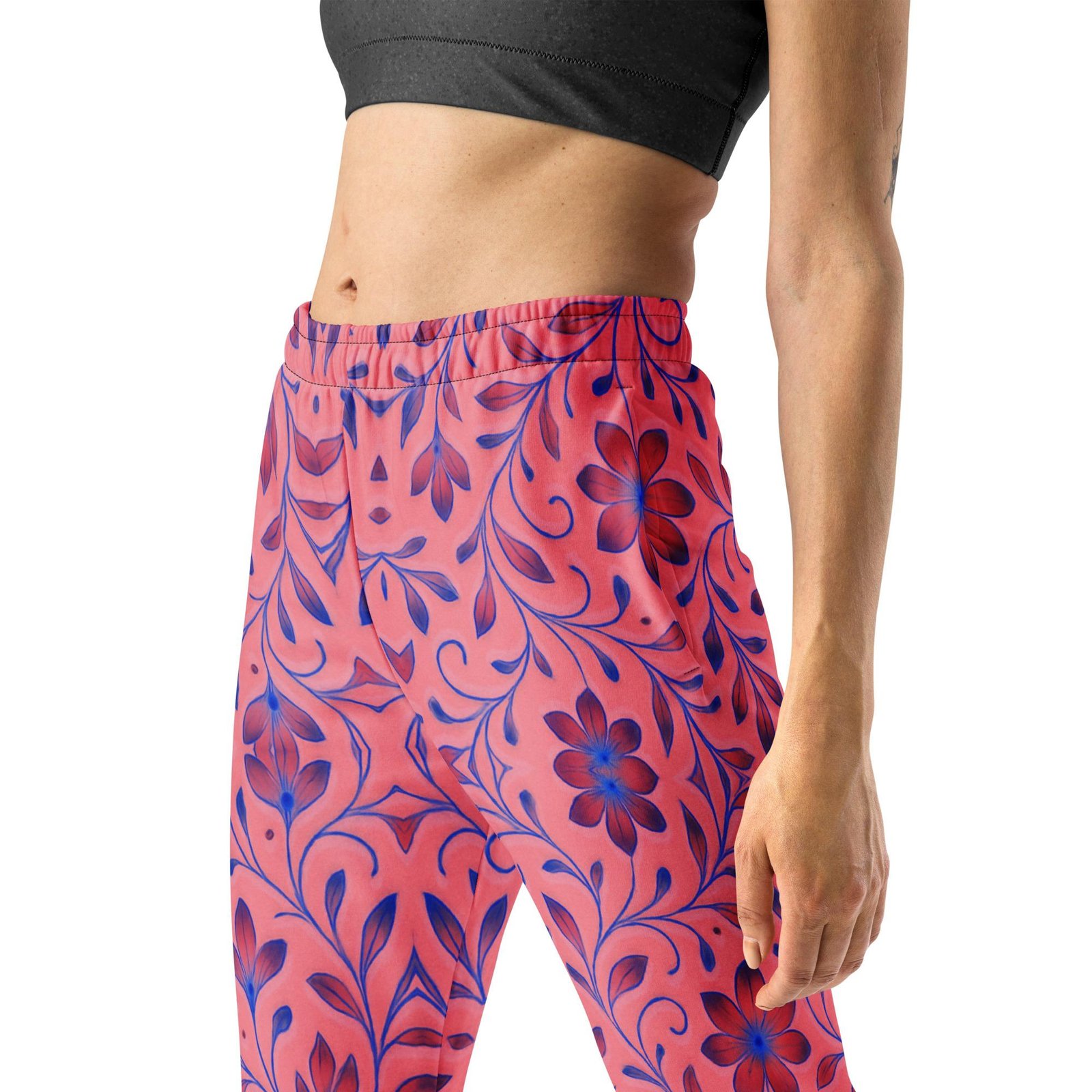 ELYNDRIA™: Mirror Garden Flow™ – Women's Joggers – Pink - Image 3