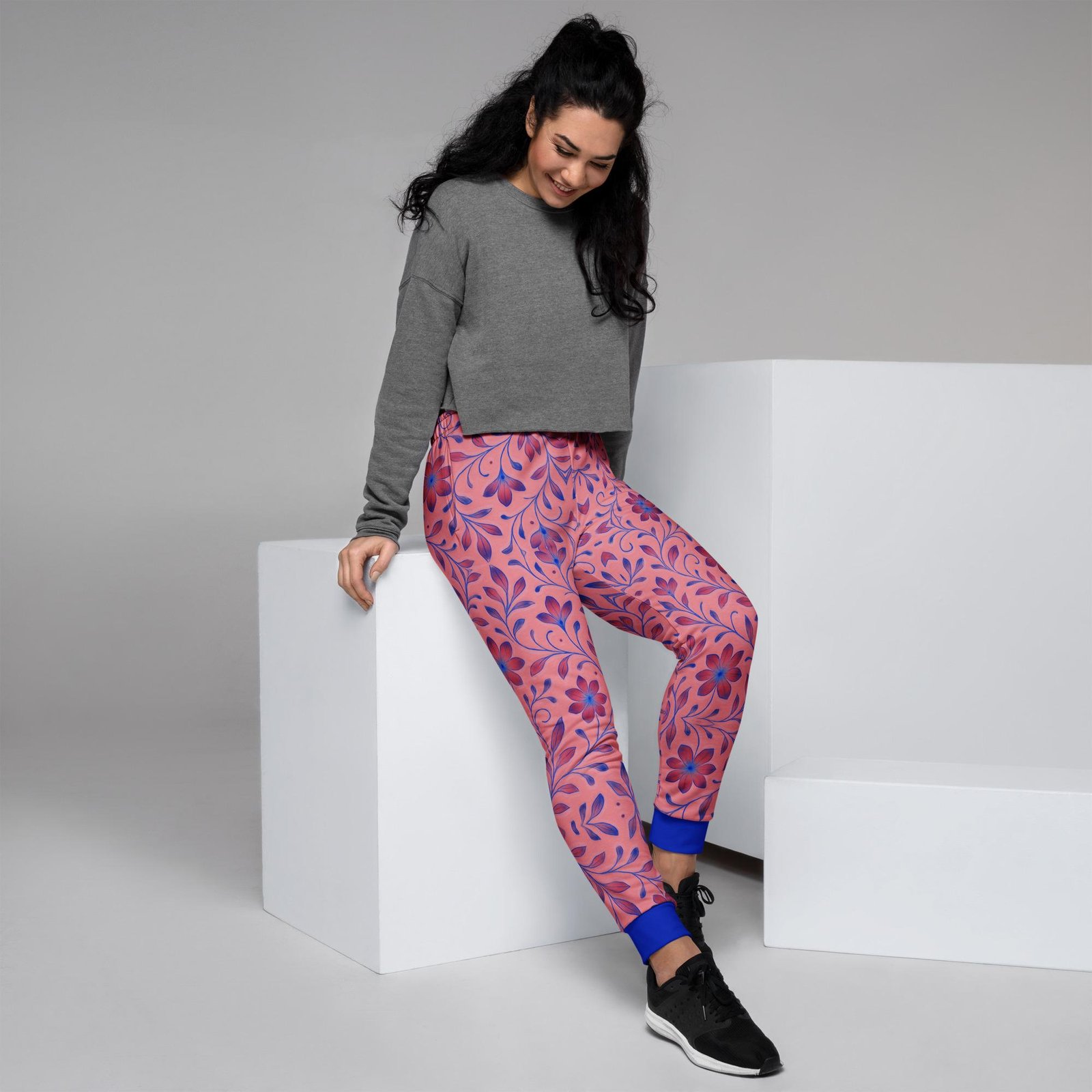 ELYNDRIA™: Mirror Garden Flow™ – Women's Joggers – Pink - Image 2