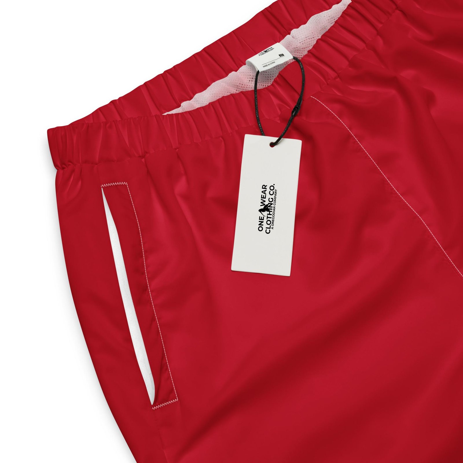 One Wear Ibis Solo – Unisex track pants – Red, White & Black - Image 3