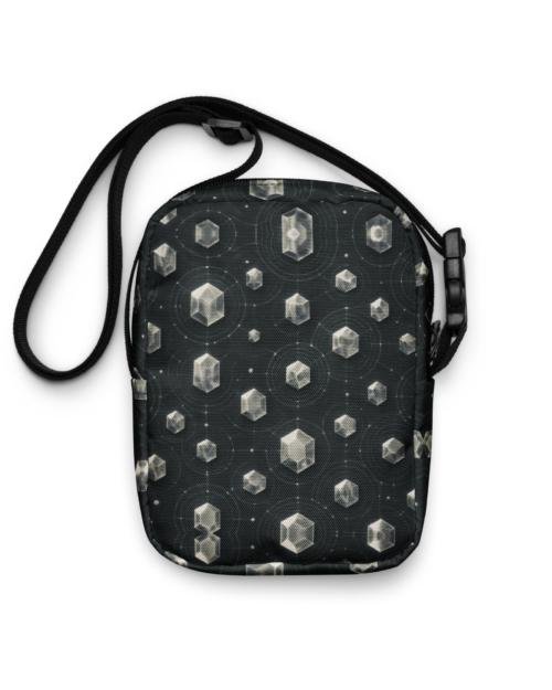 VERA’LUNE: Harmonic Crystal Matrix™ – Utility crossbody bag – Black & Gray