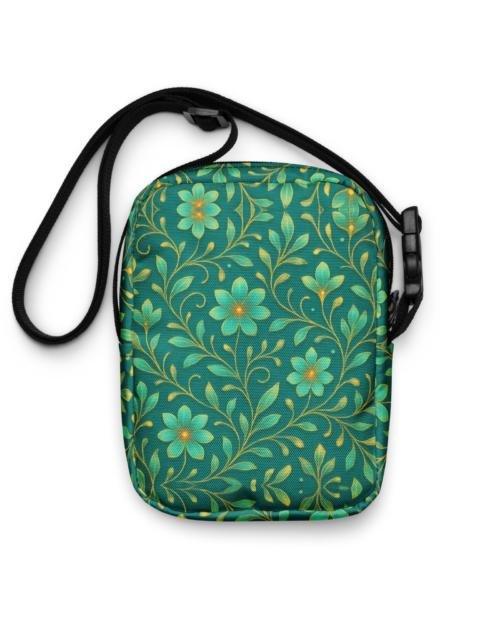 ELYNDRIA™: Mirror Garden Flow™ – Utility crossbody bag – Green