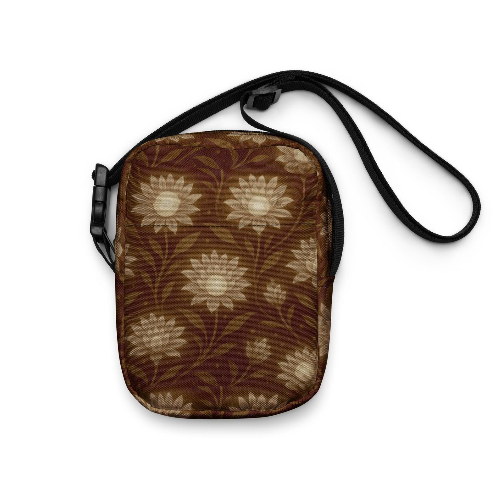 DIMUONEL™: Lunar Grace Petal™ – Utility crossbody bag – Brown & Tan - Image 6