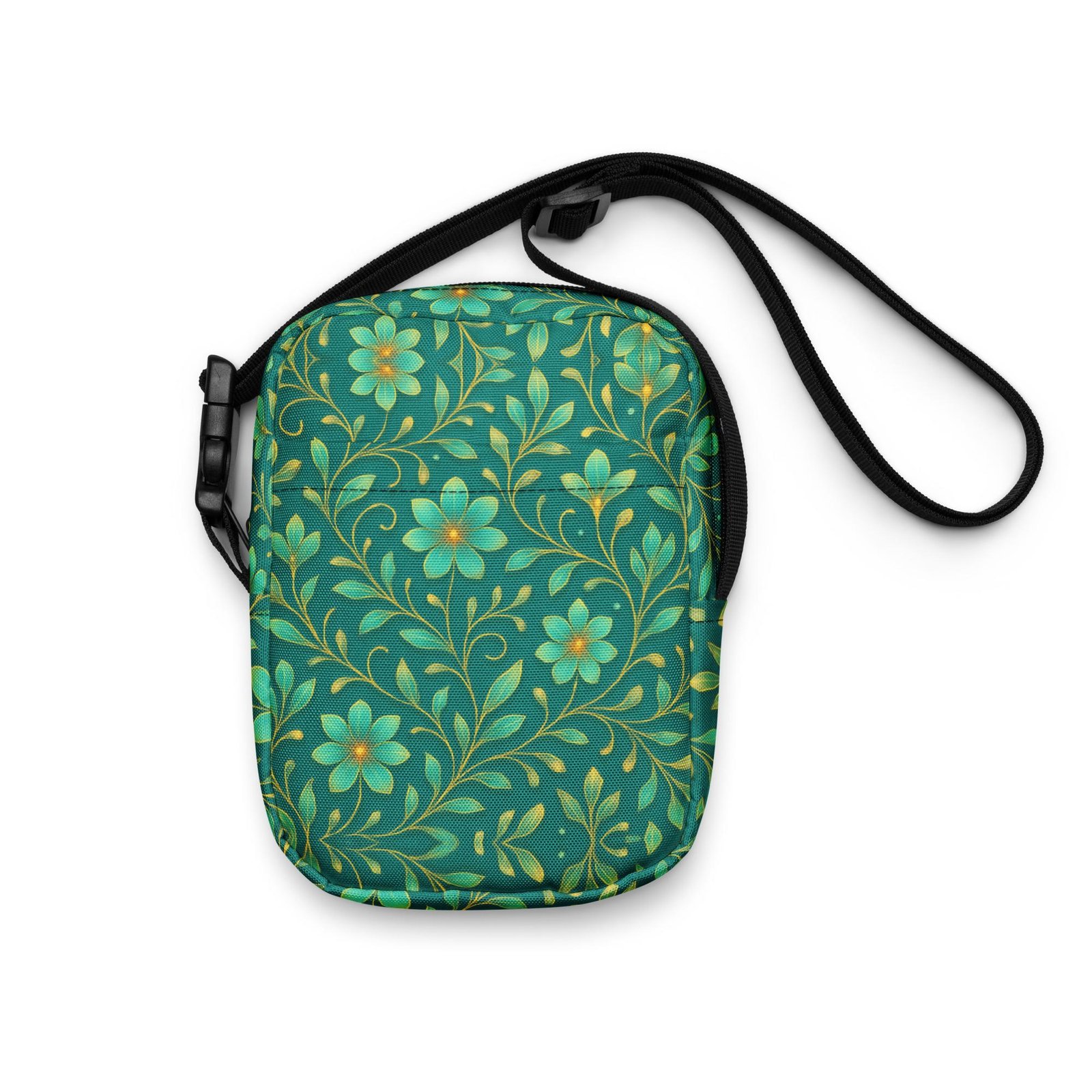 ELYNDRIA™: Mirror Garden Flow™ – Utility crossbody bag – Green - Image 8