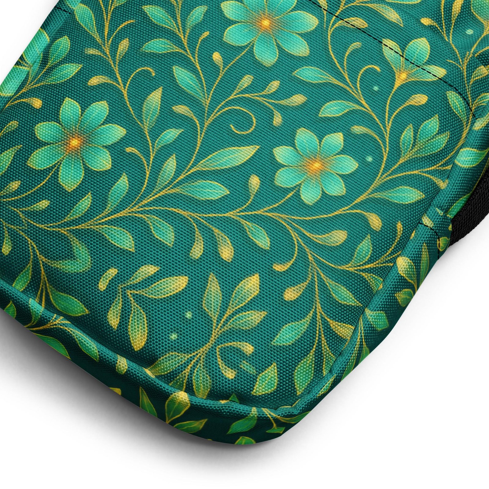 ELYNDRIA™: Mirror Garden Flow™ – Utility crossbody bag – Green - Image 3