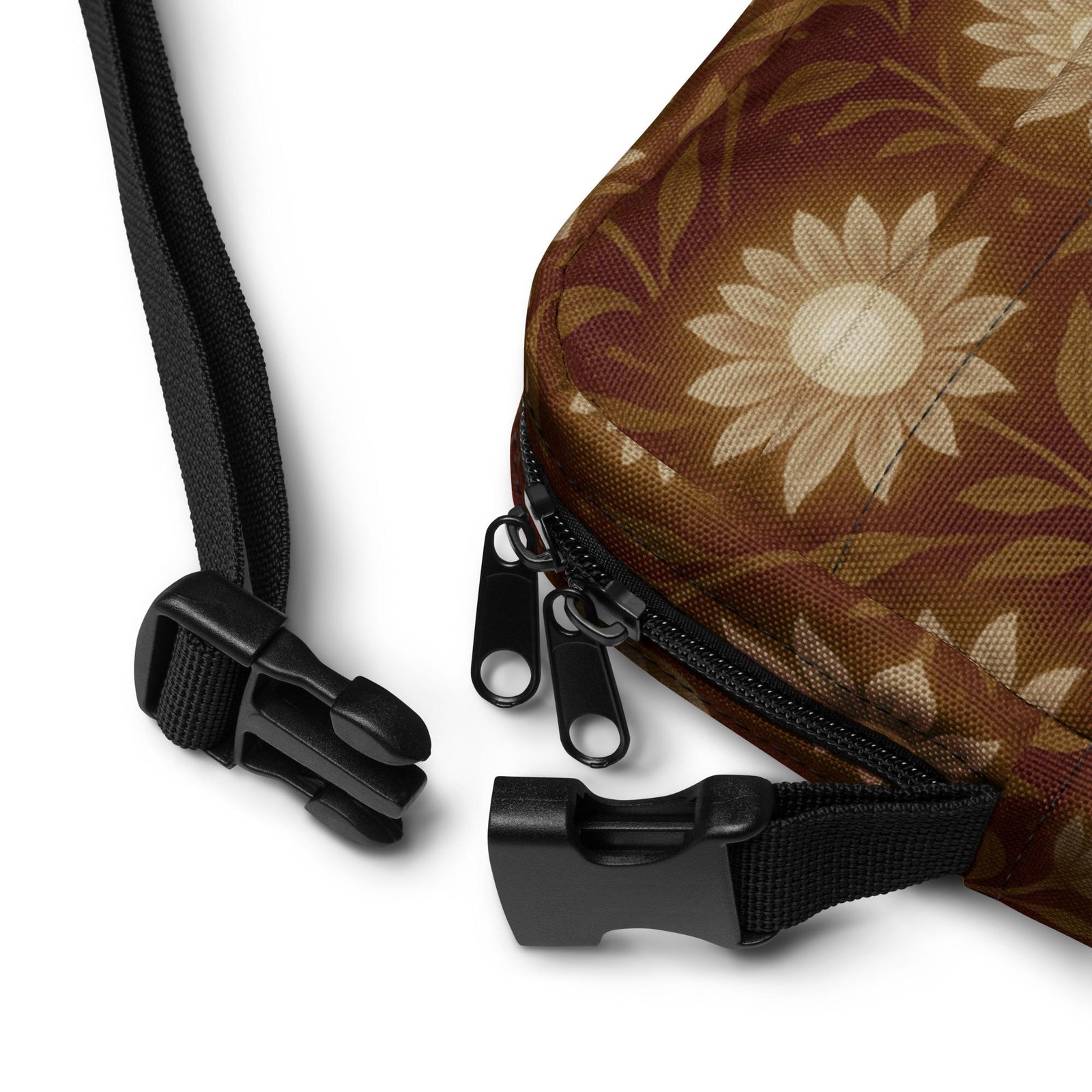 DIMUONEL™: Lunar Grace Petal™ – Utility crossbody bag – Brown & Tan - Image 4