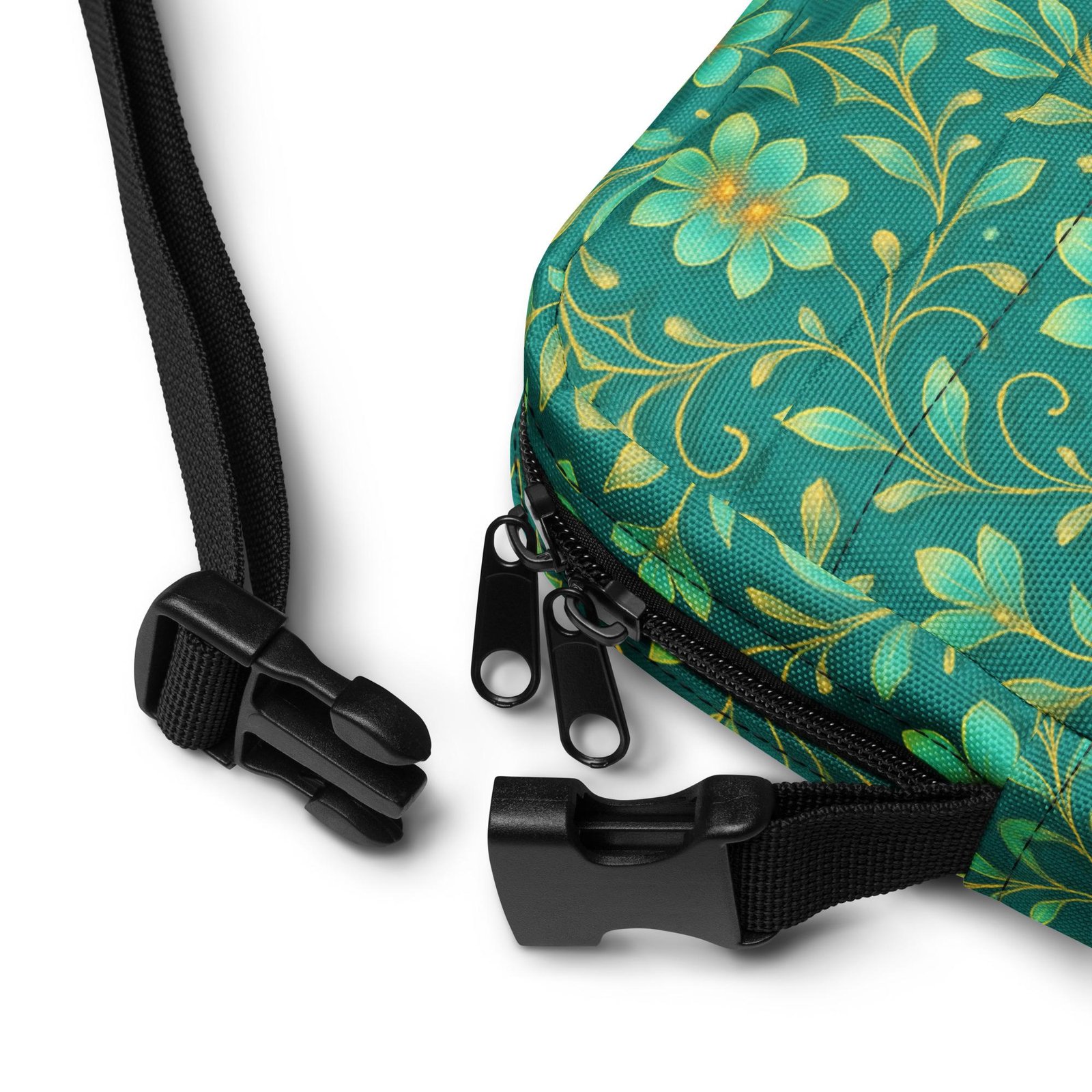 ELYNDRIA™: Mirror Garden Flow™ – Utility crossbody bag – Green - Image 6