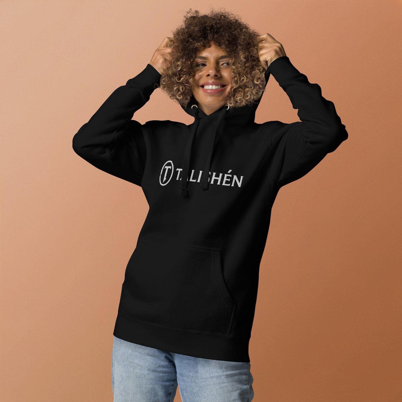 TALISHÉN: Signature – Unisex Hoodie – White - Image 2