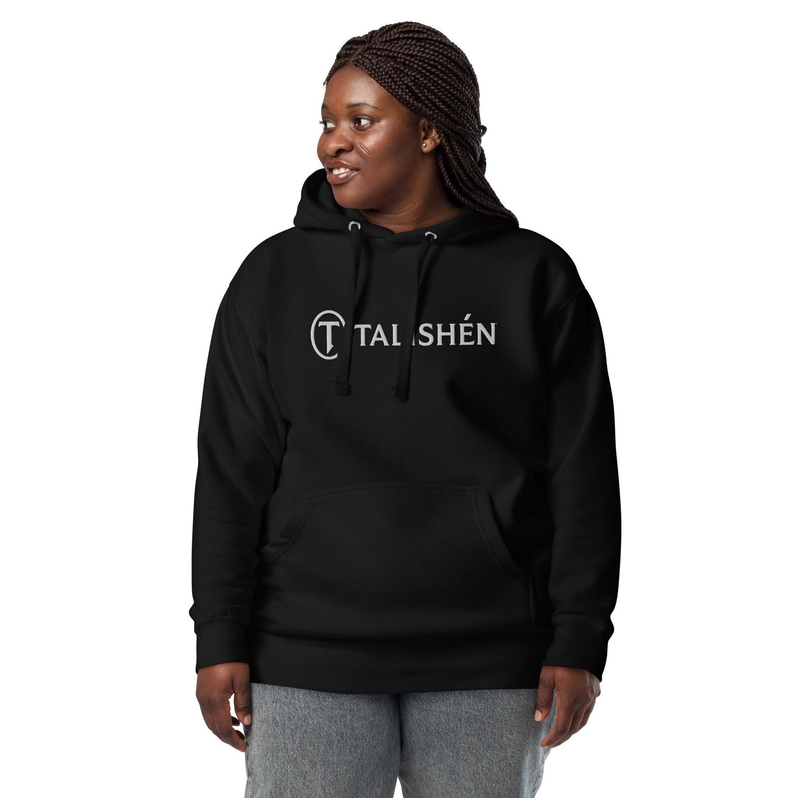 TALISHÉN: Signature – Unisex Hoodie – White - Image 3