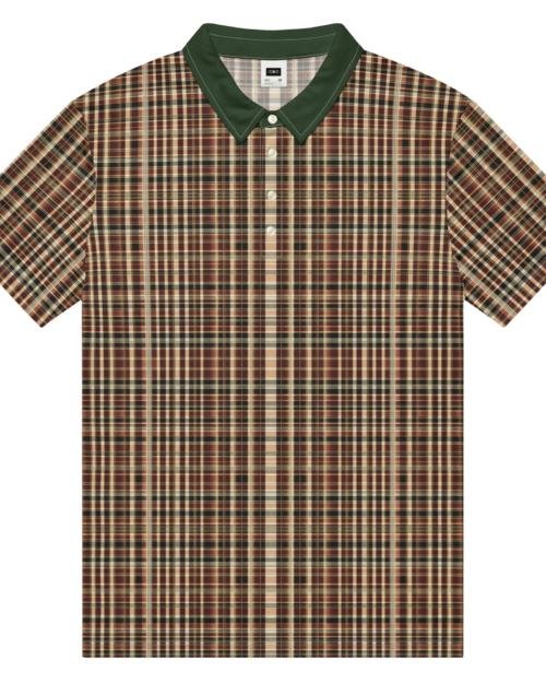 One Wear Plaid Pattern 03 – Men’s slim fit polo