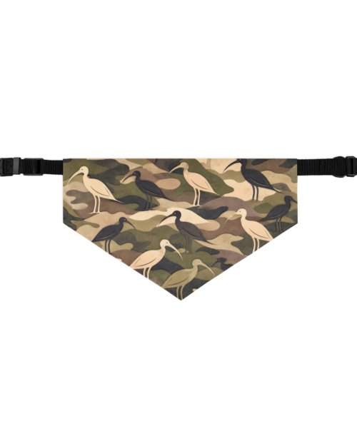 Modern Camouflage Ibis – Pet bandana collar – Olive, Khaki & Black