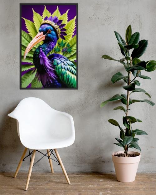420 Ibis: Design 01 – Framed photo paper poster
